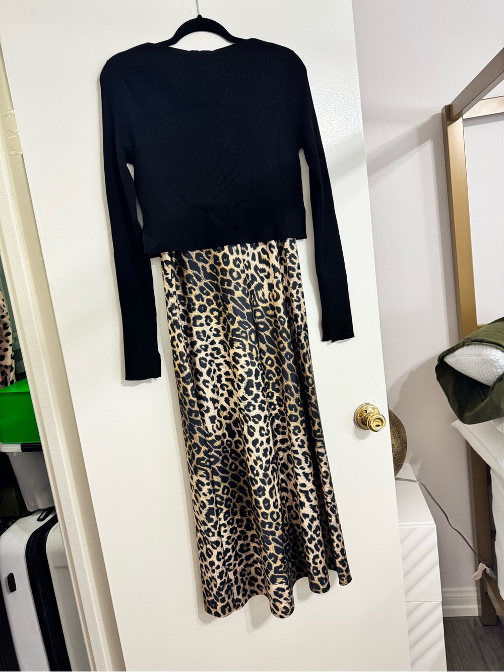 AllSaints Hera Leppo 2-in-1 Midi Dress - Picture 6 of 11